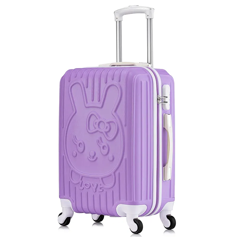 Cheap Cartoon ABS Luggage Sets 20 24 Inch Travel Trolley Bags 4 Wheel Luggage Suitcase with Combination LockTrolley Case
