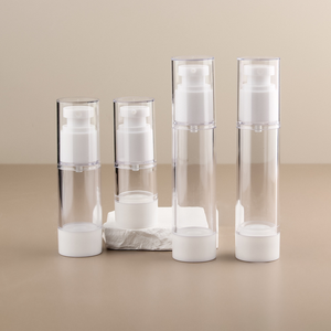 Botella de bomba sin aire vacía AS 15ml 30ml 50ml 80ml 100mL 120ml para cosméticos loción champú crema dispensación de viaje - Product Image 1