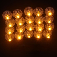 Großhandels preis Kleine dekorative 7 Farben Beleuchtung Wasserdicht blinkende LED Mini runde Kugel Ballon Licht für den Urlaub