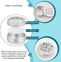 Diffuseur de parfum pour voiture 60 ml (2 oz) avec couvercle creux, en aluminium, vide et rechargeable