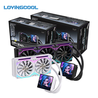 Refroidisseur de processeur LOVINGCOOL DP01 pour jeux, écran magnétique de 4,0 pouces pour boîtier PC, en stock, commandes d'échantillons acceptées, expédition directe d'usine