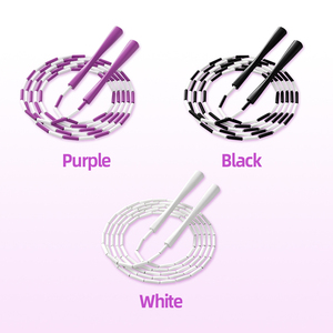 Corda per Saltare con Perline e Logo Personalizzato OEM, Regolabile per Allenamento Cross Fitness, Corda per Saltare con Perline Dure - Product Image 6