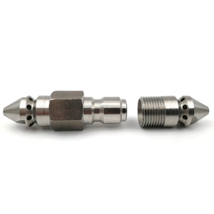 Buse de nettoyage haute pression à <span class=keywords><strong>d</strong></span>éconnexion rapide de qualité supérieure pour égouts, raccords de nettoyage de canalisations à filetage multi-tailles - Product Image 2