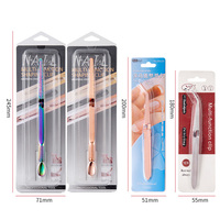 WELLFLYER Pince à ongles en acier inoxydable PM-223 Pousse-cuticules Outil d'art des ongles Kits d'extension de faux ongles Manucure Logo personnalisable