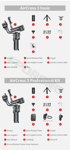 原装Moza Aircross <span class=keywords><strong>2</strong></span> <span class=keywords><strong>3</strong></span>.<span class=keywords><strong>2</strong></span>千克有效载荷手持式<span class=keywords><strong>3</strong></span>轴万向节稳定器自拍视频运动耐用铝柔性手机 - Product Image 5