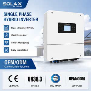 Convertisseur Solaire Hybride Monophasé 3.7kW 4kW 5kW 6kW Max, 3 unités en Parallèle, Compatible Réseaux Connectés, Hors Réseau et Micro-réseaux - Product Image 1