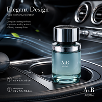 Diffuseur de parfum pour voiture Jingkun Luxury 100ml en verre multifonctionnel avec bouchon en métal argenté, parfum naturel longue durée