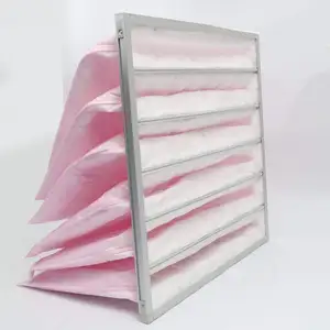 Aluminum Frame Ventilation System Industrial Air Conditioning Bag Air Filter