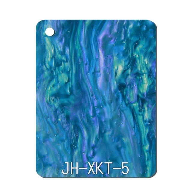 Custom Blue Starry Sky Patterned Colored Acrylic Sheet for Laser Cut Art Crafts Cerulean Tides Acrylic
