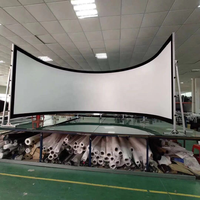 Pantalla de Proyección Curva de 180/220/360 Grados, Pantalla de Proyección Curva de 180 Grados para Simulador de Vuelo