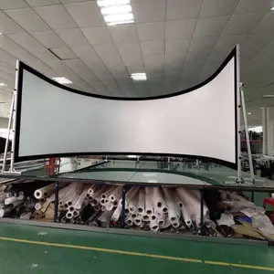 Large Projector Screen 180 / 220 / 360 Degree Large Curved Projector Screen 180 Degree Curved Projection Screen For Flight Simulator
