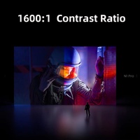 Projecteur vidéo intelligent JMGO N1S Pro Ultimate 4K natif triple laser avec support plafond et fonction cinéma, vidéoprojecteur entièrement automatique