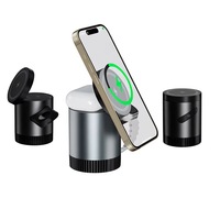 Chargeur sans fil magnétique portable 3 en 1 15W, station de charge sans fil pliable pour téléphone portable, montre, AirPods