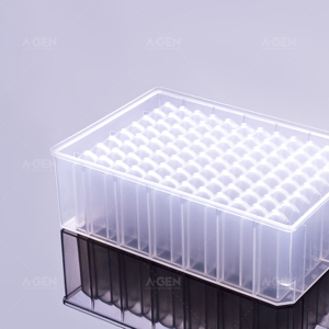 Plaque de puits profond en polypropylène <span class=keywords><strong>à</strong></span> fond en V de 2.3ml pour la culture cellulaire avec film d'étanchéité PCR - Product Image 3