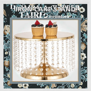 Plateau à gâteau pour table de dessert européenne, décoration de fête, support à gâteau en fer forgé avec matériau en silicone pour mariage et artisanat - Product Image 2