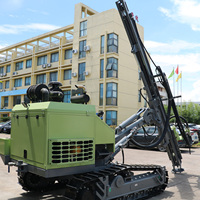 Foreuse DTH sur chenilles Yuchai Cummins, type export, 70 kW, profondeur 30 m, avec moteur de pompe de boîte de vitesses, haute efficacité énergétique