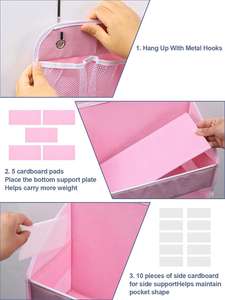 Organizador Colgante de Tela No Tejida, Ideal para Colgar y Guardar Artículos de Bebé o Objetos de Dormitorio - Product Image 6