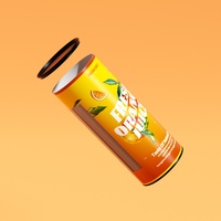 Tube en papier kraft biodégradable bouteille de jus emballage en verre boîte ronde en papier bouteille d'eau pour enfants de conception professionnelle
