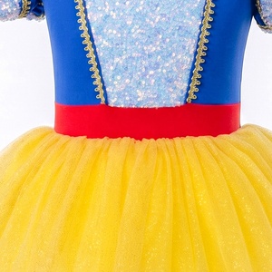 Vestido Tutú de <span class=keywords><strong>Ballet</strong></span> de Nieve AL-P058 para Niñas, Disfraz de Princesa con Lentejuelas Azules y Amarillas, Ropa para Fiestas Infantiles y Actuaciones Escénicas - Product Image 3