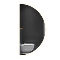 Miroir de salle de bain mural intelligent avec fonction anti-buée, gradation progressive, verre anti-explosion, miroir de maquillage pour coiffeuse