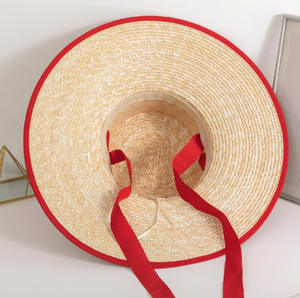 2025 новая пляжная шляпа с большими полями, модная шляпа с солнцезащитным козырьком, оптовая продажа, дешевая цена, соломенные шляпы с подолом - Product Image 4