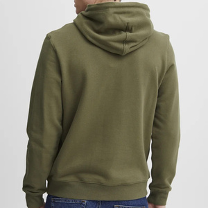 Sudadera con Capucha para Hombre, Diseño Urbano Contemporáneo, Color Sólido, Talla Grande, Algodón y Poliéster Ecológicos, para Invierno - Product Image 4