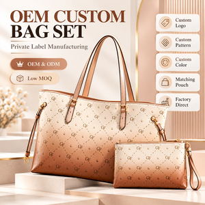 Bolso de Hombro de Moda para Mujer, de Lujo, en Cuero PU con Diseño Degradado en Relieve, Bolsos Tote Personalizados con Logotipo Completo, Proveedor de Bolsos - Product Image 1