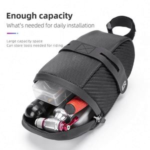 Fábrica BSCI ROCKBROS Nuevo Diseño Fácil de Instalar Bolsas Reflectantes para Sillín de Bicicleta de Montaña y Carretera, Accesorios de Ciclismo - Product Image 4