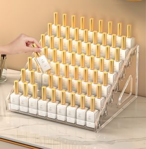 ชั้นวางโชว์พลาสติกใส3-7ชั้นสำหรับน้ำยาทาเล็บอะคริลิกและน้ำมันหอมระเหย-เหมาะสำหรับเก็บเครื่องสำอาง - Product Image 2