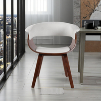 Chaise de salle à manger à cadre en bois massif de style nordique moderne, chaise d'appoint rembourrée pour cuisine, bar à domicile, entrepôt, salle de sport, parc