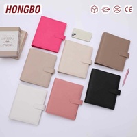 Hongbo meilleure vente 39 couleurs A5 galet cuir plus large planificateur reliure à anneaux insérer diviseur dossier de présentation