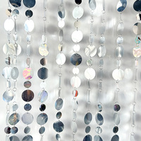 Rideau de fond à paillettes pour décoration de mariage Rideau de fond en PVC pour toile de fond scintillante pour mariage à paillettes