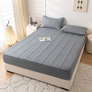 Copri letto impermeabile in poliestere copricapo protettivo copri materasso tutto incluso copri letto set di biancheria da letto borsa in PVC Jacquard 20 poliestere - Product Image 3