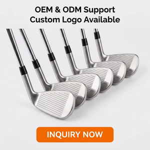 Ensemble de fers de golf pour gauchers en acier inoxydable de qualité supérieure, 7 pièces avec poignée en caoutchouc, prix de gros d'usine - Product Image 4