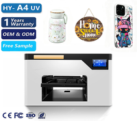 Imprimante numérique A4 automatique CMJN à séchage UV LED pour gobelets, bouteilles en verre et autres supports – Idéale pour les distributeurs