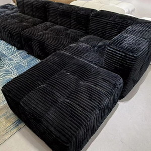 Ensemble de canapé modulaire sectionnel moderne de haute qualité, housse en velours éponge, couleur personnalisée, durable et écologique, aspirateur de marque Lumio - Product Image 4