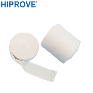 Rouleau de bandage tubulaire élastique en coton médical réutilisable blanc/naturel, longueur personnalisable, pour orthopédie - Product Image 1