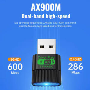 Adaptador AX900 <span class=keywords><strong>USB</strong></span> WiFi 6 <span class=keywords><strong>Bluetooth</strong></span> 5.4 2 en 1 de Doble Banda 2.4G y 5GHz, Receptor Inalámbrico <span class=keywords><strong>USB</strong></span> WiFi, Sin Controlador para Win 10/11 - Product Image 5