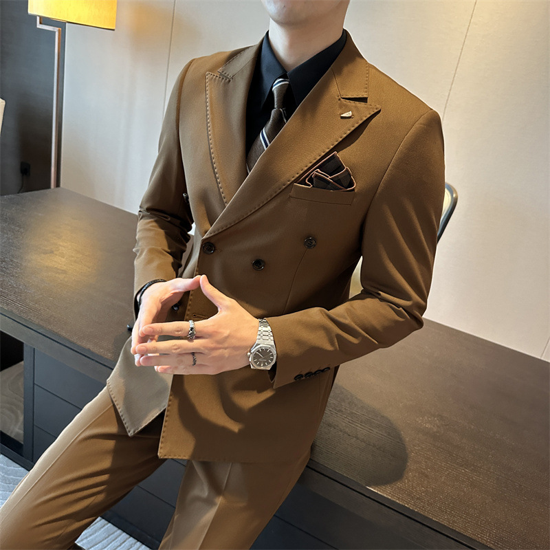 Coffee color (suit + trousers)