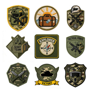 Parches Tácticos Metálicos Personalizados de 3" X 5" con Gancho y Bucle y Etiqueta para Mochilas - Parche Bordado Multimaterial - Product Image 3