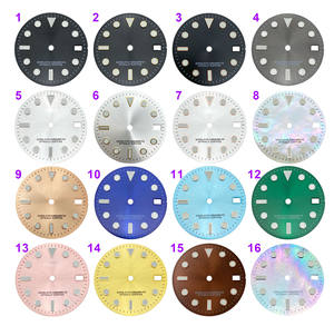Cadran de Montre Personnalisé Nh35 Luminous, Marqueurs Horaires Bleu Rouge Noir Blanc, Effet Soleil pour Boîtier Rlx - Product Image 6