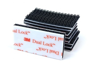 Khóa kép hình nấm, thân đen, <span class=keywords><strong>3M</strong></span> SJ3550/SJ3550CF, mặt sau có keo acrylic trắng - Product Image 3