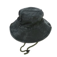 Casquette de pêcheur imperméable à 5 panneaux avec logo brodé, image sportive personnalisée, large bord et cordon coupe-vent
