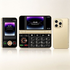 โทรศัพท์มือถือแบบพับได้รุ่นใหม่ V-899 ไม่ใช่สมาร์ทโฟน รองรับ 2G พร้อมหน่วยประมวลผล MTK ภาษาอังกฤษ สำหรับนักเรียน - Product Image 3
