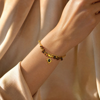 Bracelet en acier inoxydable à chaînes superposées pour femme, style bohème, bijoux tendance, bracelets et joncs