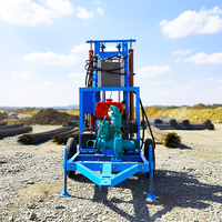 Machine de forage de puits d'eau de haute qualité pour trous profonds de 100m, 150m, 200m, machine de forage de puits artésien, machine de forage de roche