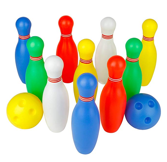 ZF31Wholesale 2019 Yeni mini bilya Çocuklar Bowling Oyun Seti Spor Aktivite Oyuncaklar 6 Renkli Plastik Bowling topu