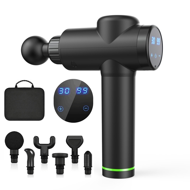Phenitech- Muscle Massage Gun Deep Tissue Massager Gun for Back Leg Shoulder Heating EMS Gun Massage