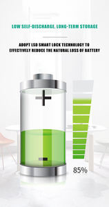 ליתיום 9 וולט 500mAh 700mah USB טעינה מהירה ליתיום יון 9 v נטענת סוללה עבור מודד גלאי עשן - Product Image 6