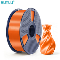 Filament SUNLU Silk PLA+ 2.0 avec finition soyeuse améliorée et qualité d'impression supérieure 1,75 mm 1 kg Filament PLA